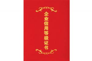 企業(yè)信用等級(jí)證書(shū)